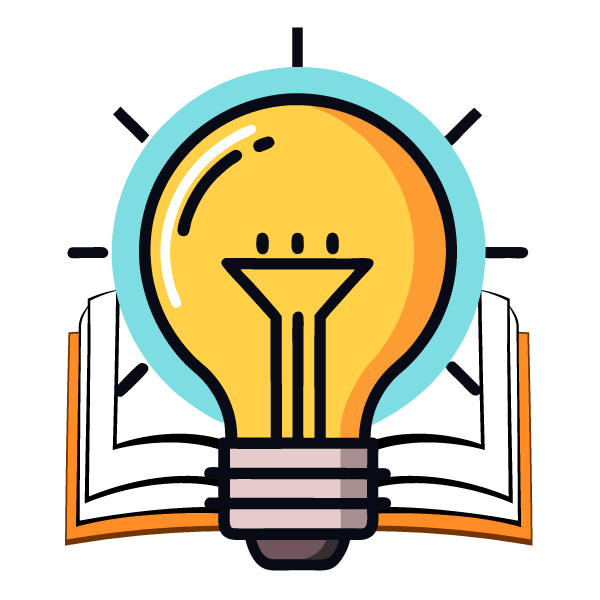 Lightbulb with open book